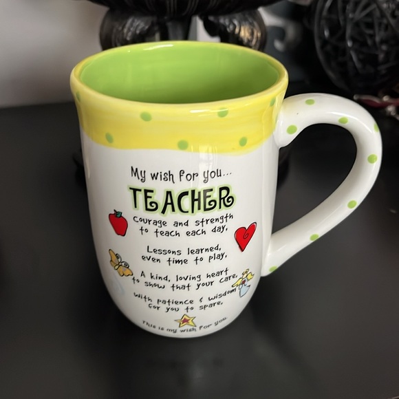 NWT GANZ My Wish For You Teacher Large Mug - Picture 6 of 7